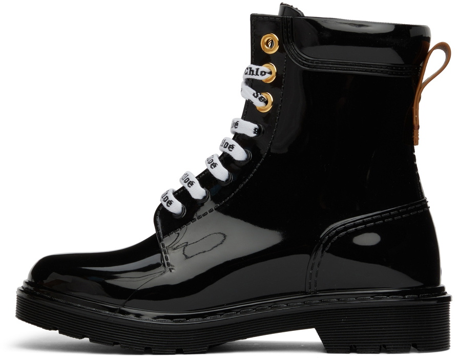 See by Chloé Black Florrie Rain Boots See by Chloe