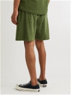 Oliver Spencer Loungewear - Ashbourne Cotton-Blend Terry Drawstring Shorts - Green