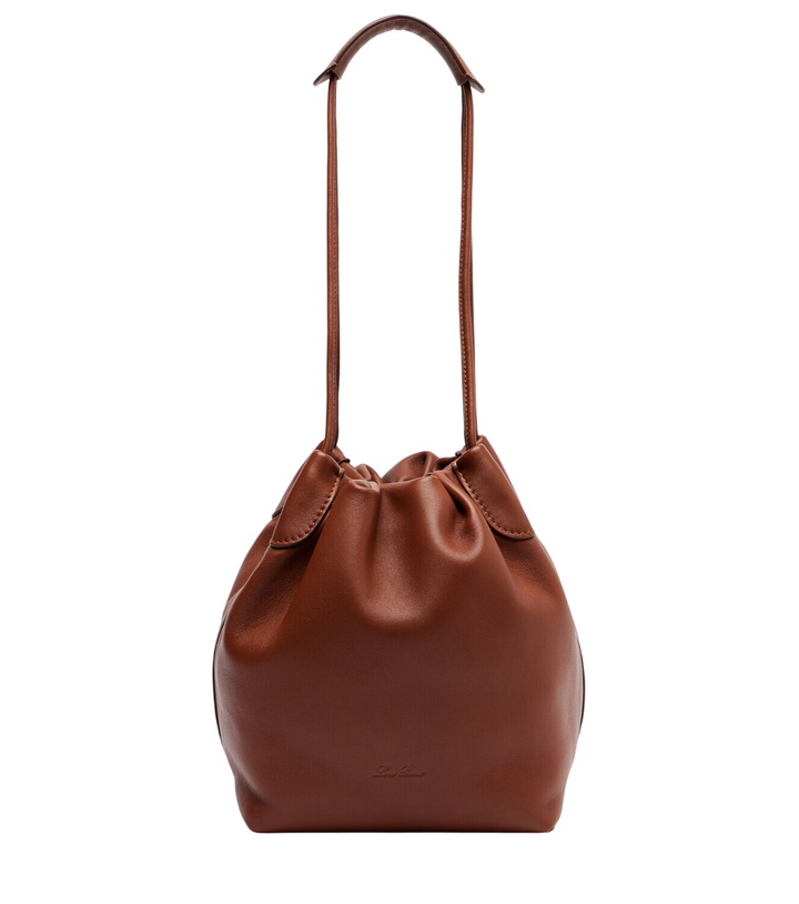 Photo: Loro Piana Bale Softy Small leather bucket bag