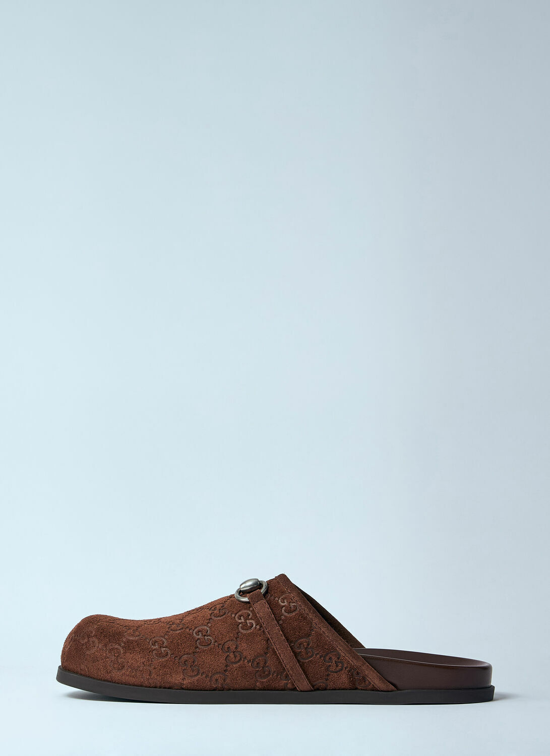 Gucci Suede Horsebit Mules