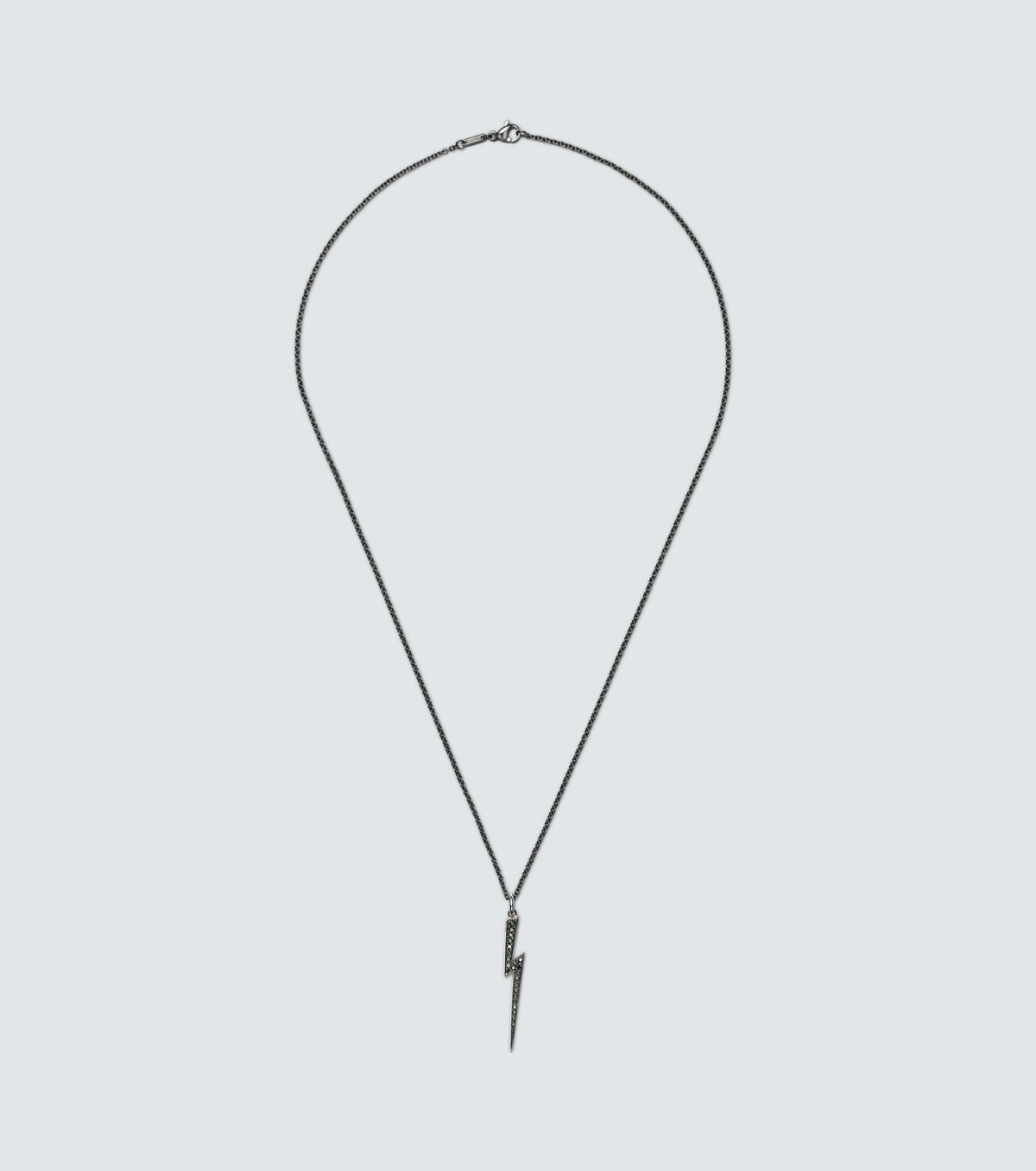 Ileana Makri Thunder 18kt white gold (750/1000) necklace with diamonds