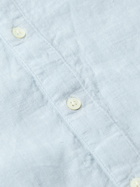 JAMES PERSE - Dip-Dyed Slub Linen Shirt - Blue - 2