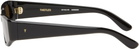 THISTLES Black 'The Suede' Sunglasses