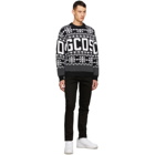 GCDS Black Christmas Logo Sweater