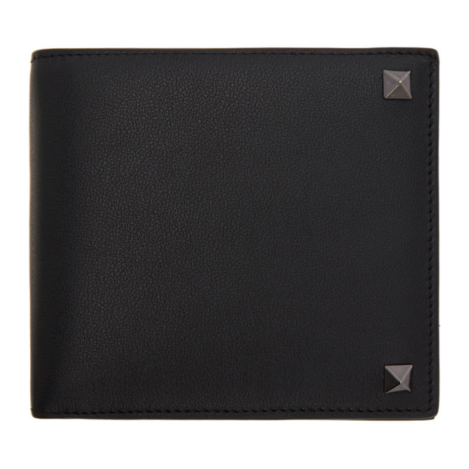 Photo: Valentino Black Valentino Garavani Rockstud Bifold Wallet