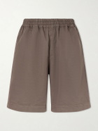 A Kind Of Guise - Saleh Straight-Leg Cotton and Linen-Blend Drawstring Shorts - Brown