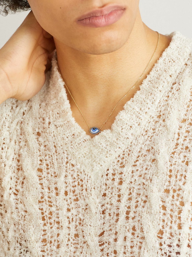 Photo: Lito - Grand Bleu Gold, Enamel, Sapphire and Diamond Necklace