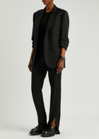 Alexander Mcqueen Wander Glossed Leather Penny Loafers Black