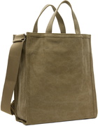 A.P.C. Khaki Recovery Shopping Tote