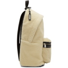 Saint Laurent Off-White Shearling City Backpack