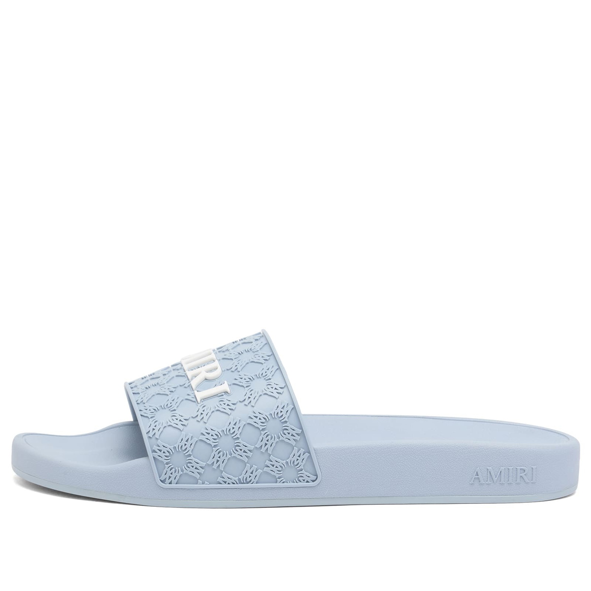 Amiri Blue Logo Pool Sldies AMIRI Blue MA Quad Pool Slides Amiri main image 2