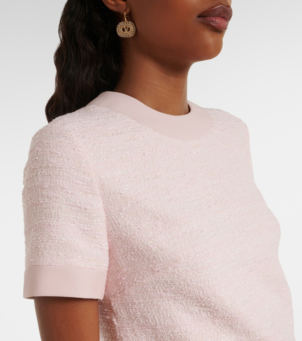 Valentino VLogo tweed minidress