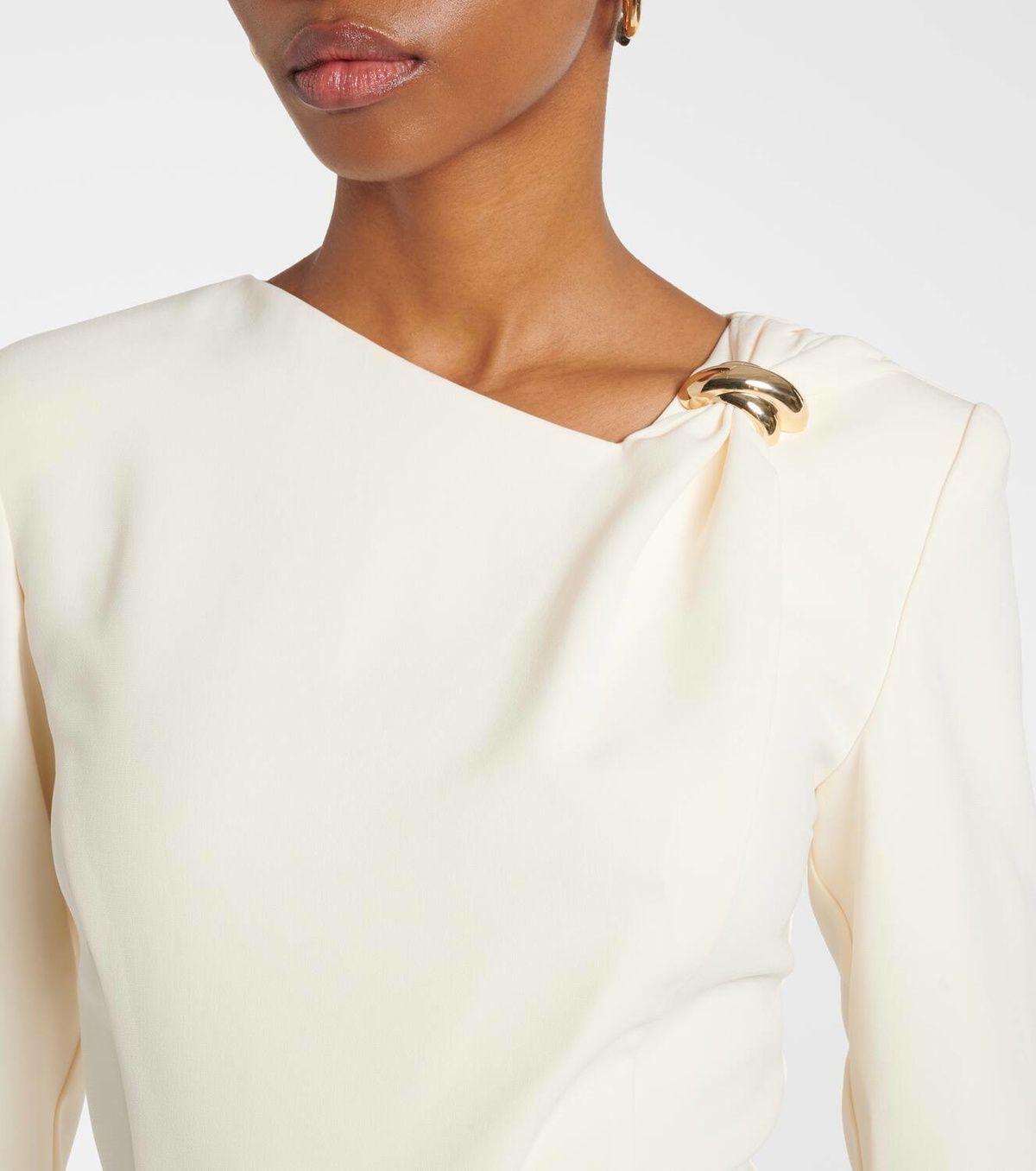 VIP【関税送料無料】希少 Roland Mouret Satin crepe dress Satin Crepe Midi Dress in Cream – Roland Mouret