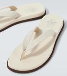 Brunello Cucinelli Leather thong sandals