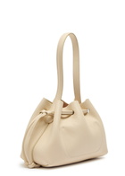 Mansur Gavriel Drawstring Leather Pouch - Ivory - One Size
