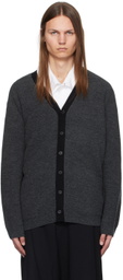 Y's For Men Gray Color Blocking Cardigan