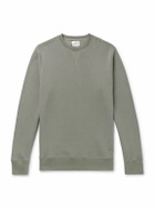 Kingsman - Logo-Embroidered Cotton and Cashmere-Blend Jersey Sweatshirt - Green