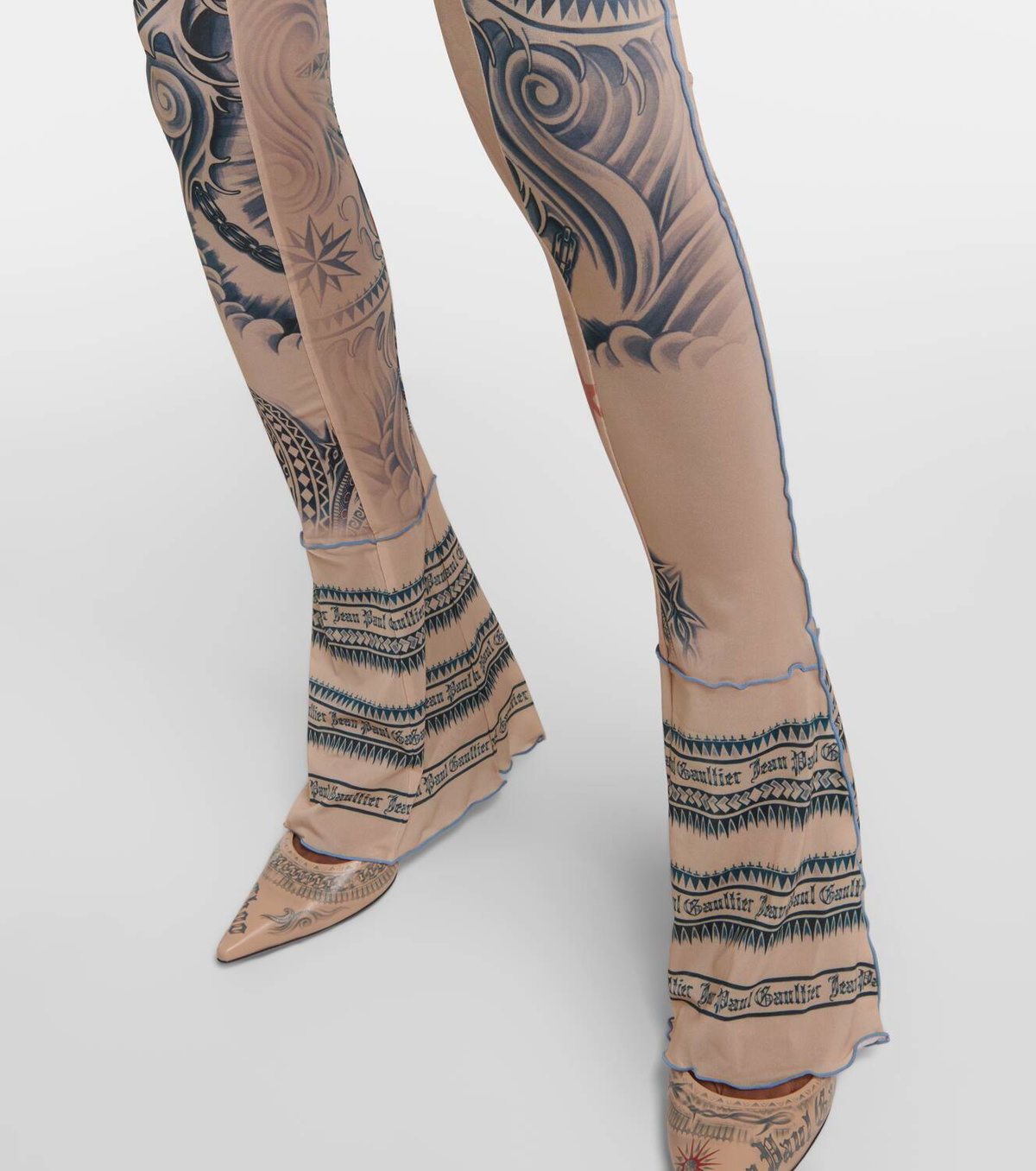 Jean Paul Gaultier Tattoo Collection mesh jumpsuit Jean Paul