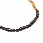 Uniform Experiment Men's Beads Bracelet in Black