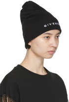 Givenchy Black Logo Beanie
