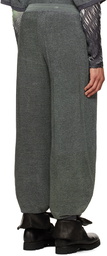 Isa Boulder SSENSE Exclusive Gray & Purple Flashy Reversible Trousers