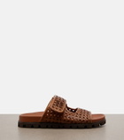 Miu Miu Woven leather sandals