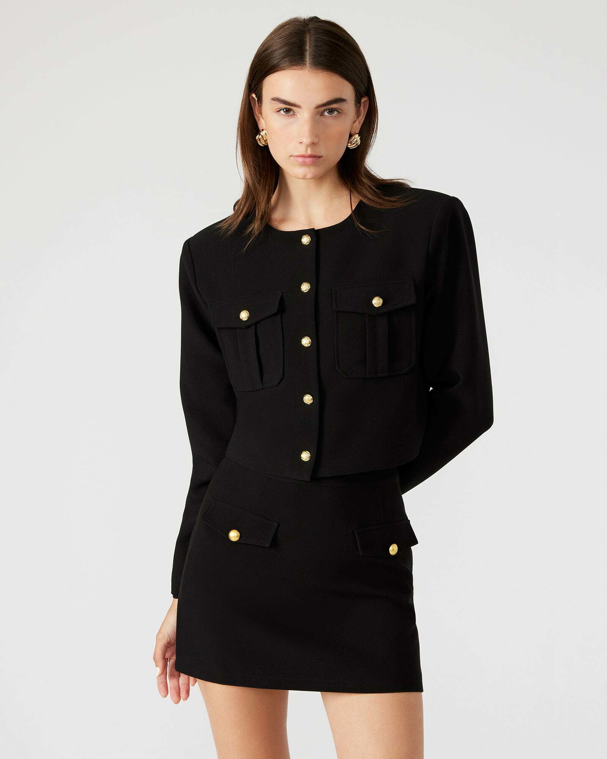 Steve Madden Cosette Blazer Jacket in Black