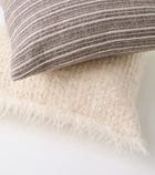 The House of Lyria Ariete wool and cotton cushion