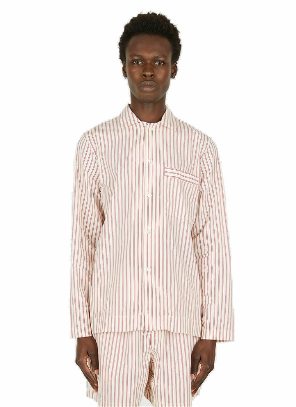 Photo: Classic Striped Sleep Shirt in Red