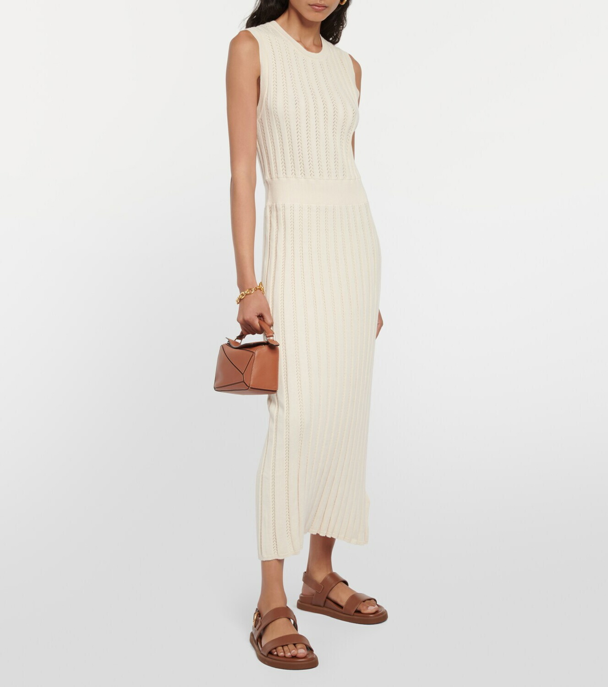 Varley Florian ribbed-knit maxi dress Varley