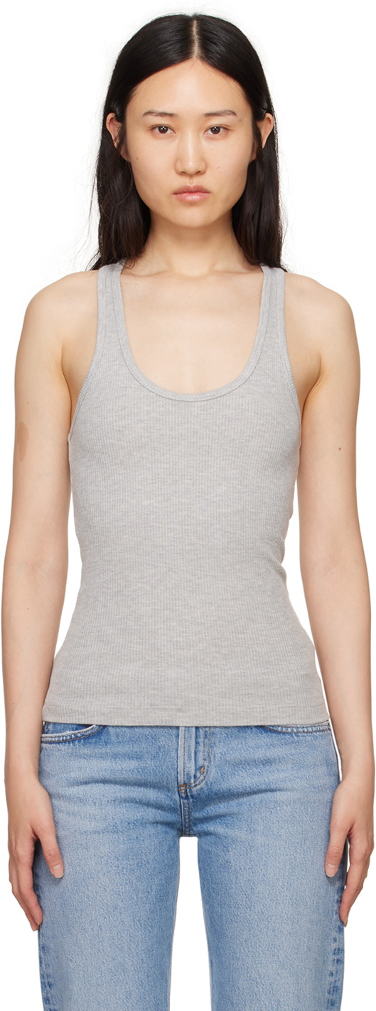 AGOLDE Gray Bianca Tank Top AGOLDE