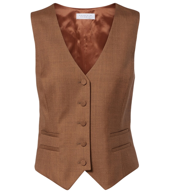 Photo: Gabriela Hearst Coleridge wool and silk vest