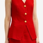 RIXO Women's Ingrida Tailored Vest Top in Red
