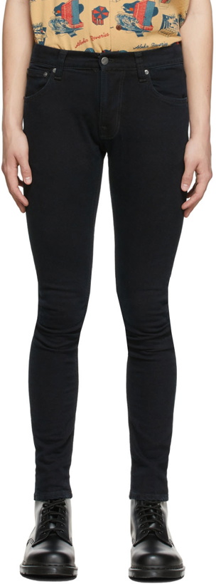 Photo: Nudie Jeans Black Tight Terry Jeans