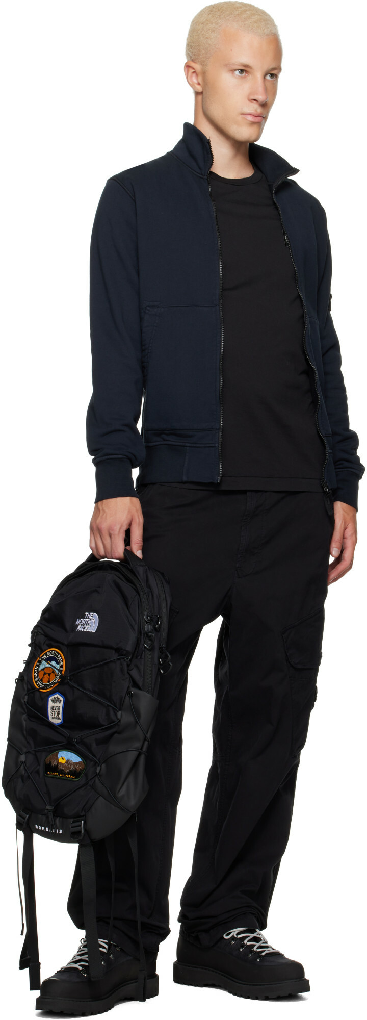 The North Face Black Borealis Patch Backpack