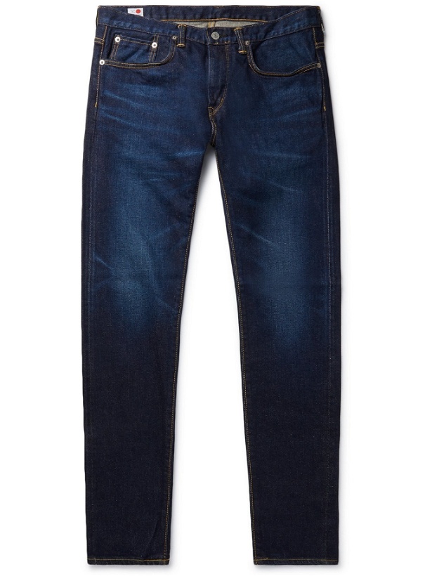 Photo: EDWIN - Kaihara Slim-Fit Tapered Selvedge Stretch-Denim Jeans - Blue