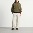 ROA Men's Logo 490Gsm Hoodie in Olive