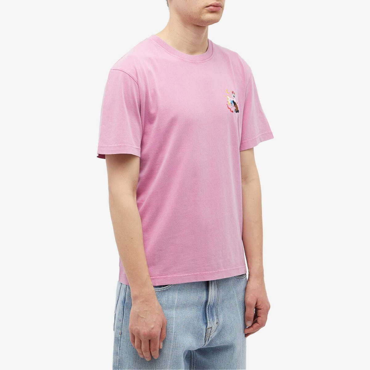 carne bollente Tシャツ Carne Bollente ロゴ 刺繍 Tシャツ M ホワイト カルネボレンテ