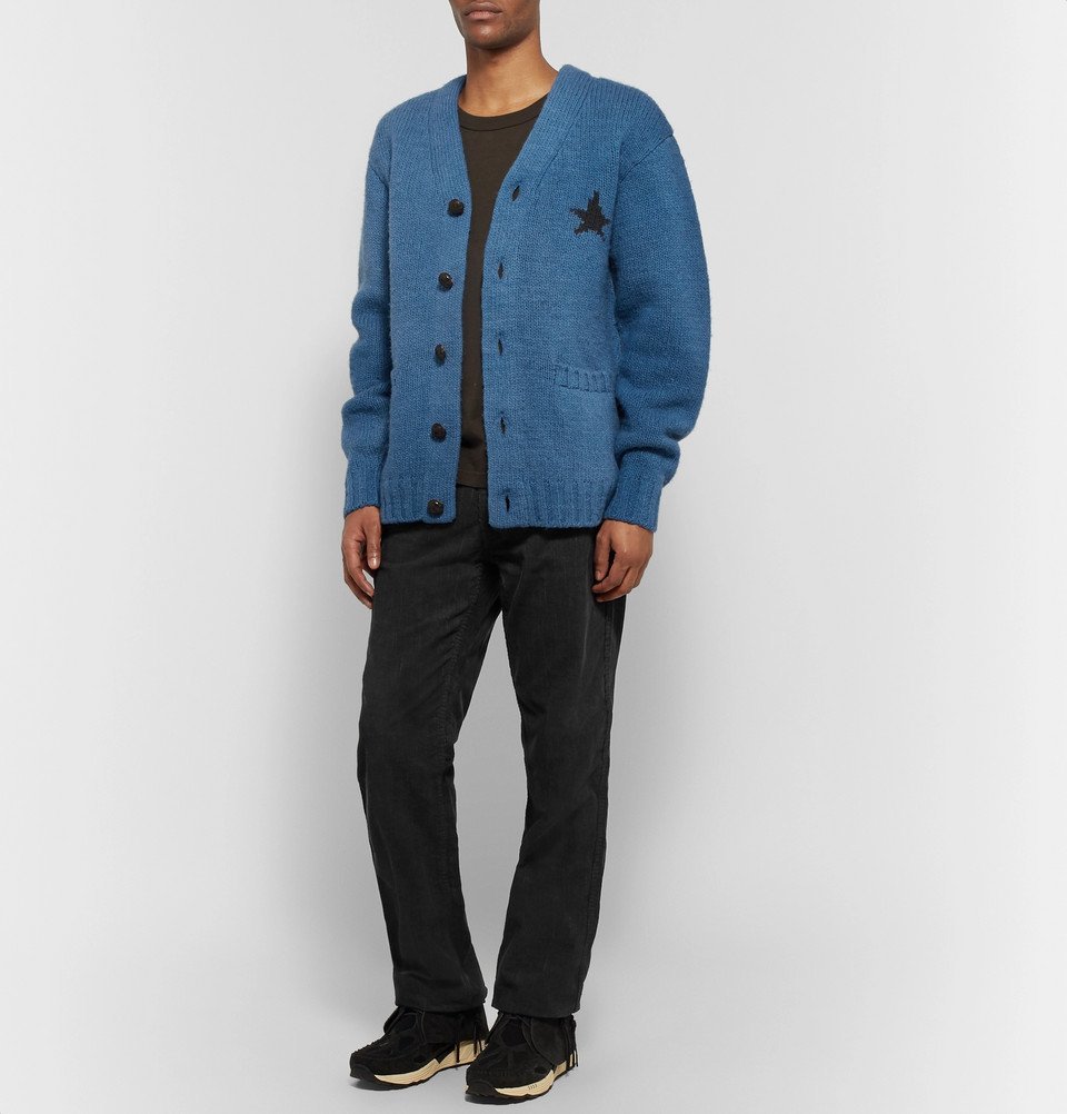 visvim - Selmer Intarsia Wool Cardigan - Men - Blue Visvim