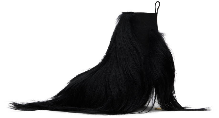 Rick Owens Black Porterville Minimal Grill Beatle 65 Chelsea Boots