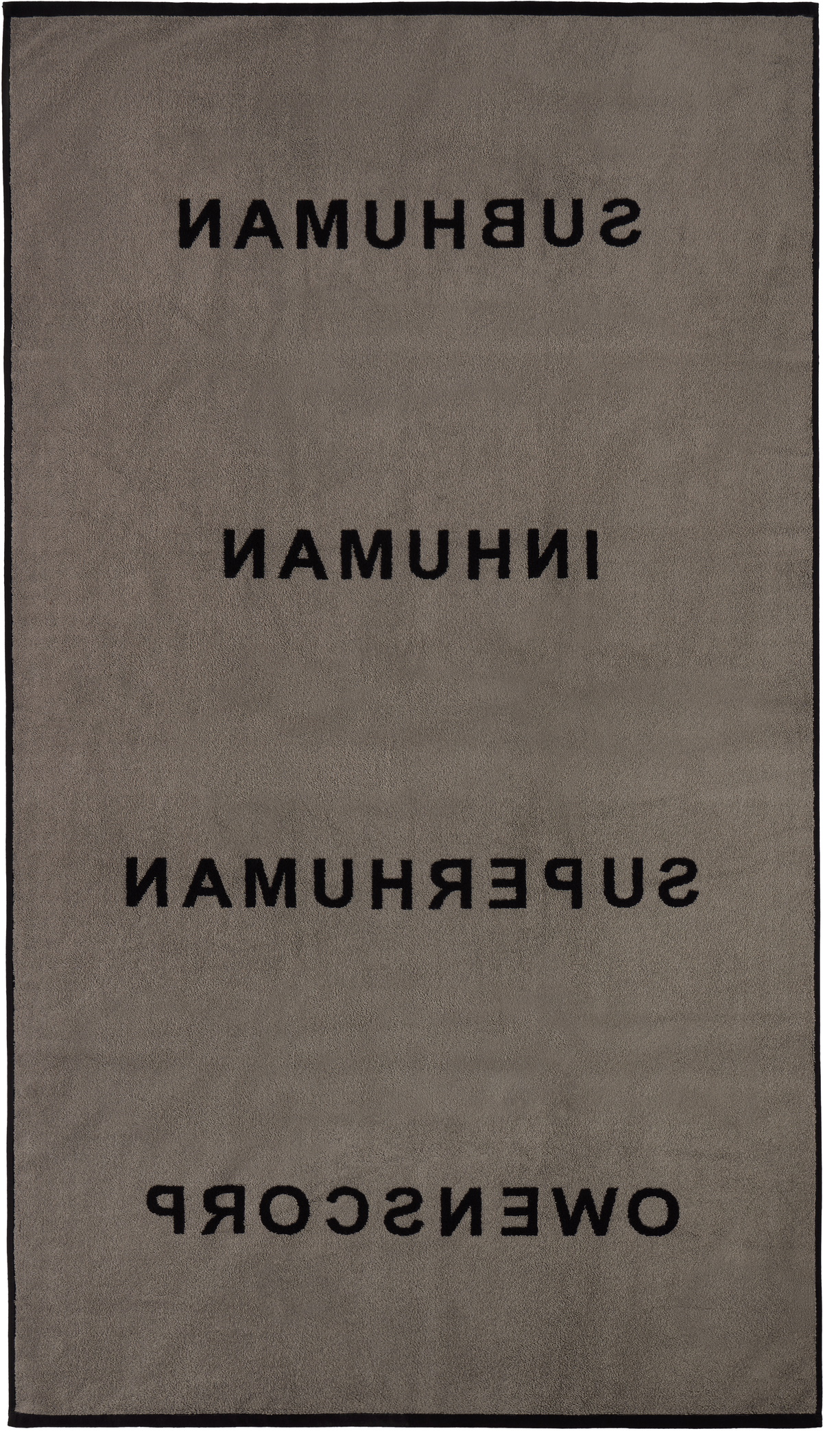 Rick Owens Off-White & Black Beach Towel