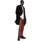 Alexander McQueen Red Tartan Bug Trousers