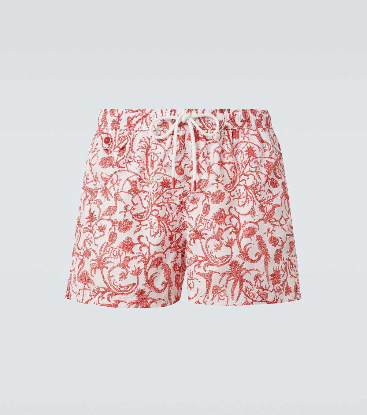 Kiton Printed swim trunks