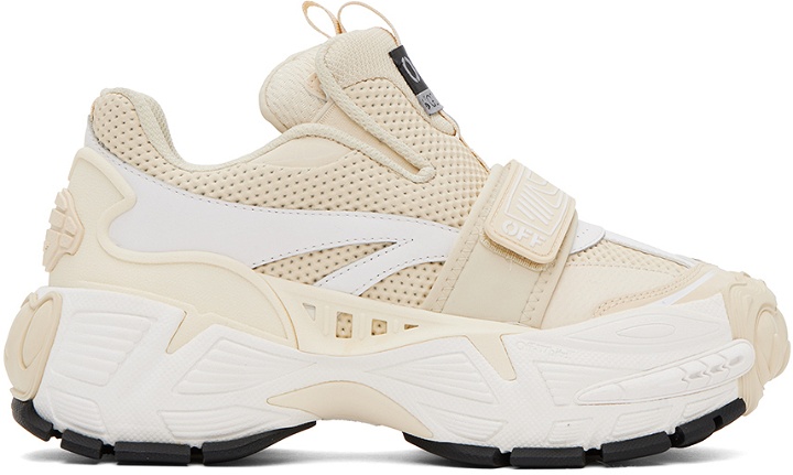 Photo: Off-White Beige Glove Sneakers