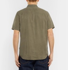 Folk - Burner Garment-Dyed Lyocell Shirt - Men - Green