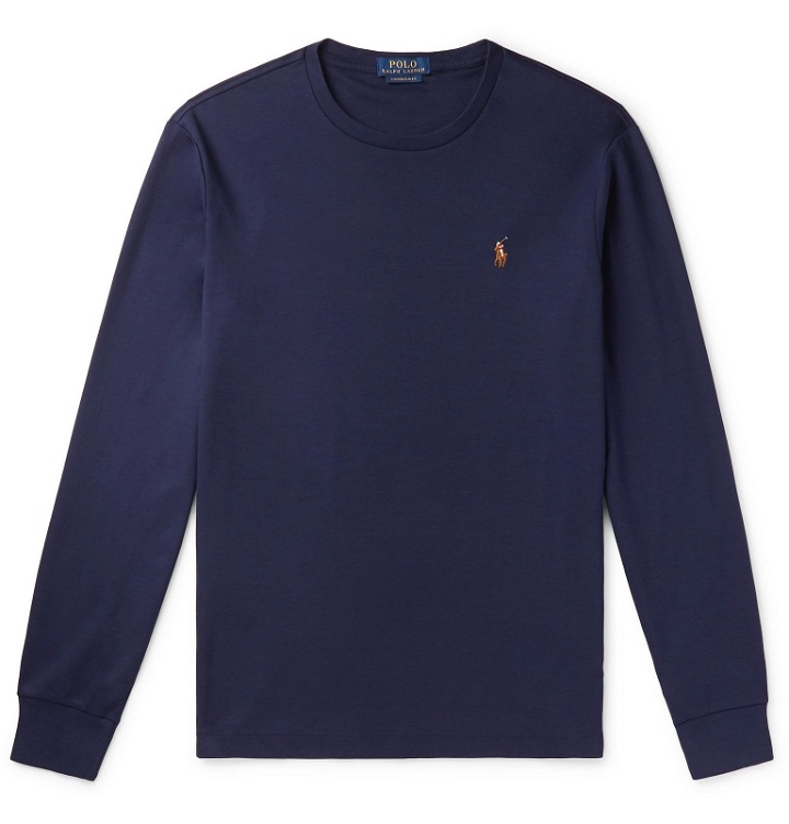 Photo: Polo Ralph Lauren - Cotton-Jersey T-Shirt - Blue