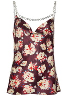 Rabanne Floral-print Metal Detail Silk Blouse Multicoloured