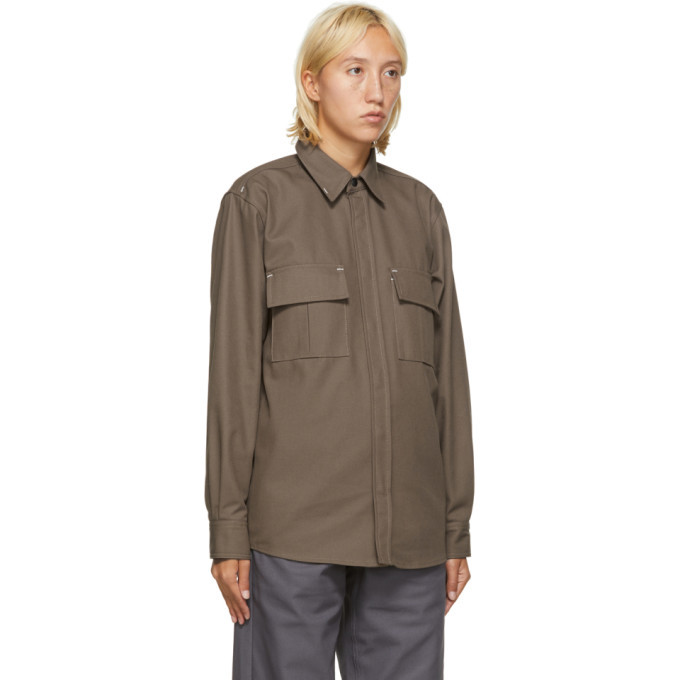 GR10K Taupe Klopman Shirt Jacket GR10K