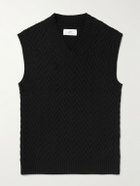 Mr P. - Wool and Cashmere-Blend Sweater Vest - Black