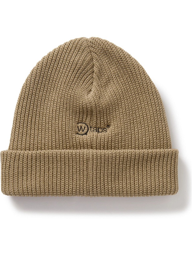 Photo: WTAPS - Logo-Embroidered Knitted Beanie